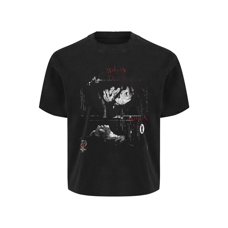Taichiism "Sand Girl" Old Movie Poster New Vintage Short-Sleeve Tee Distressed T-Shirt for Men Taichiism "Sand Girl" Old Movie Poster New Vintage Short-Sleeve Tee Distressed T-Shirt for Men
