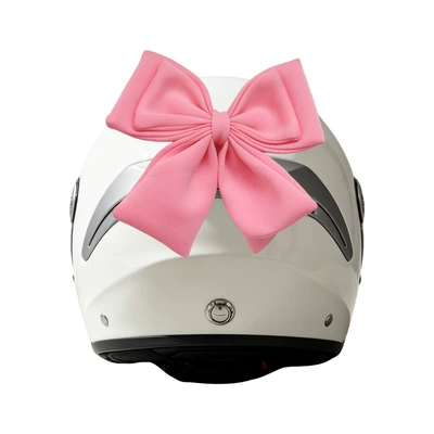 Motosiklet dəbilqələri cute decoration for ski - bow-accessory-pink