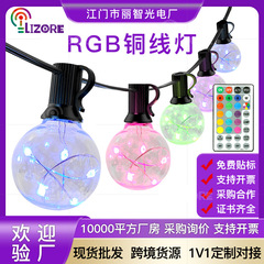 ソースファクトリーストリングライト G40 銅線ライト屋外防水装飾キャンプテント雰囲気ライトクリスマスストリングライト