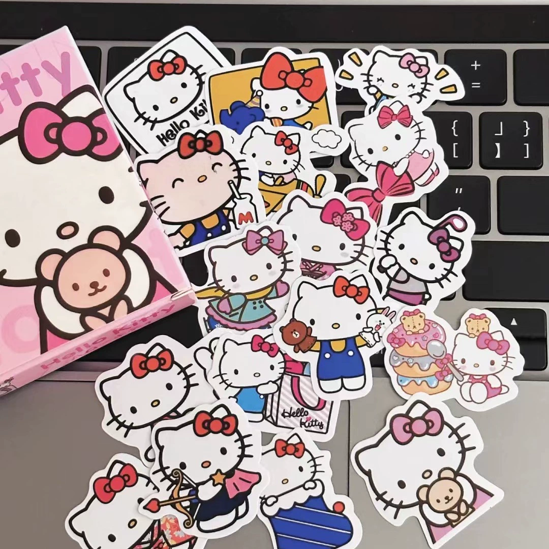 Набор наклеек (Sanrio) Hello Kitty — водостойкие, 60+3 шт., милые детские канцтовары