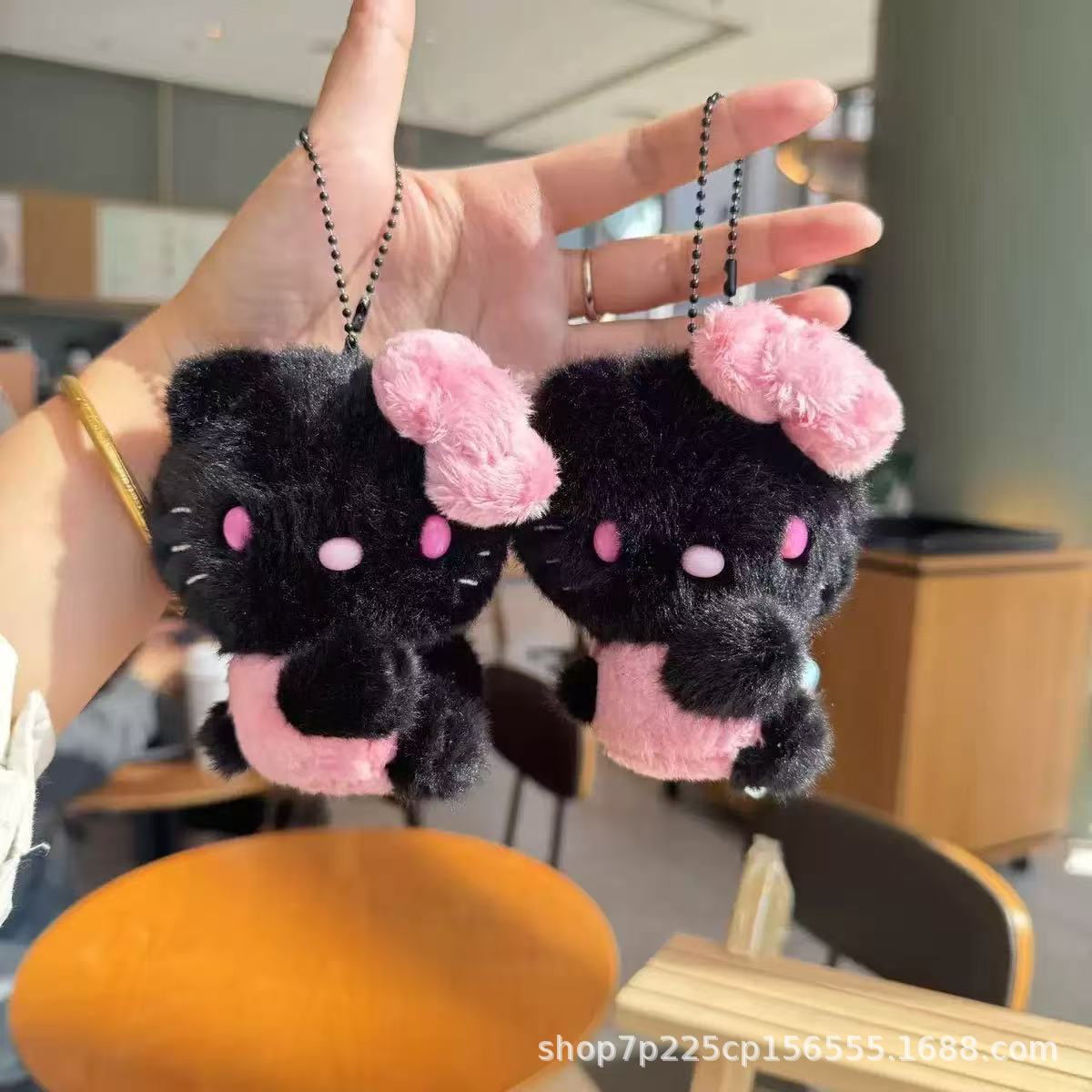 Strawberry Kitty Sanrio Kuiping Meishou Lomi Cinnamon Dog Plush Doll Pendant Toy