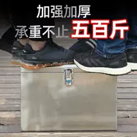 Багажник из нержавеющей стали для мотоцикла, электромобиля, аккумулятора, автомобильный багажник, противоугонный, утолщенный, универсальный, для хранения на вынос, очень большой