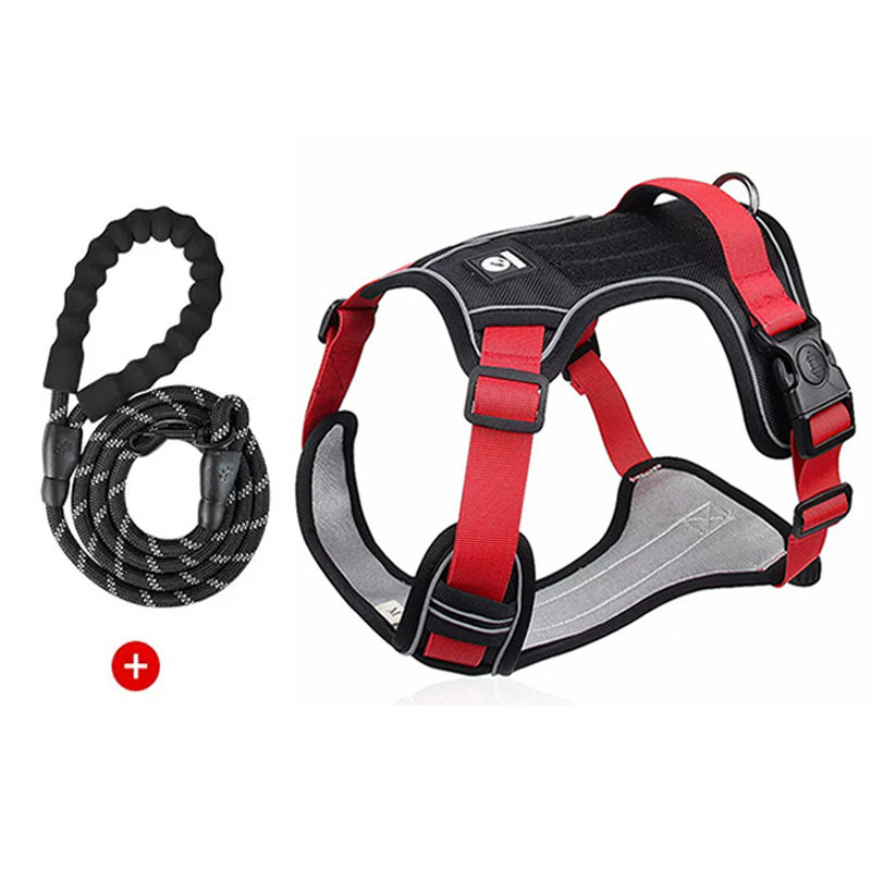 Red black + 1.5m reflective black rope / S (recommended weight 4-7.5kg )