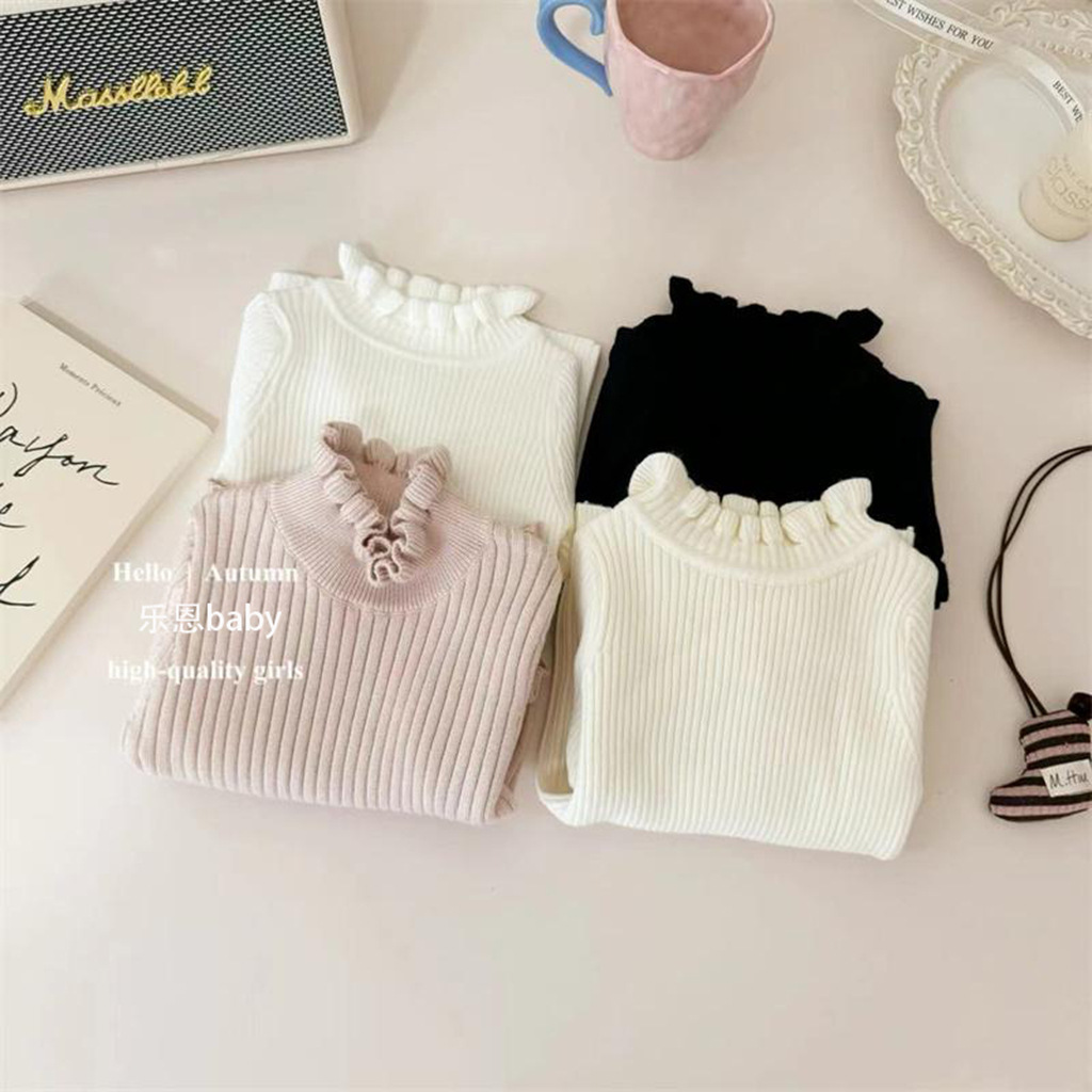 Children's base small princess costume, body-friendly knitted sweater, children's clothing 2