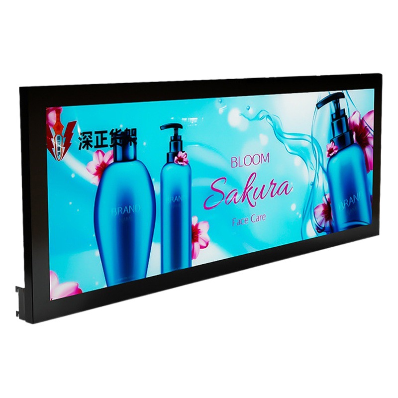 Caja de luz LED magnética para estantes, ideal para supermercados, tiendas de conveniencia, vitrinas, apta para tiendas de productos para bebés y madres, farmacias y tiendas de cosméticos, ligera.