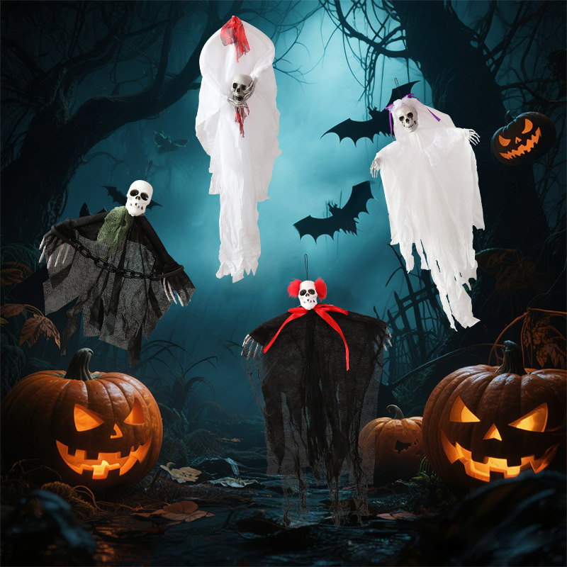 Amazonas nueva gaza fantasma fiesta fantasma novia de la muerte Halloween decoración de Halloween atmósfera de terror