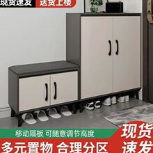 家用鞋柜门口门外简约现代收纳储物玄关柜经济型大容量楼道入户门