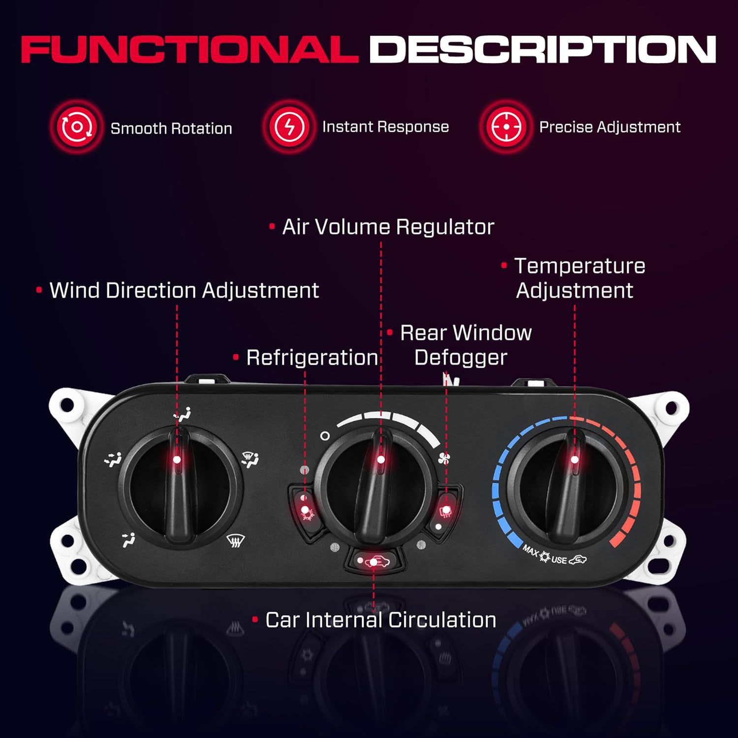 55111840Ae 55111840Ab/Ac/Ad Is Suitable for the Air Conditioning Control Panel of the Jeep Wrangler