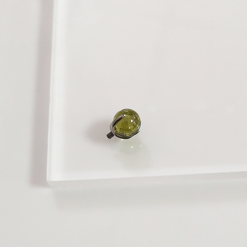 G23 Titanium Three-Claw Zircon Ball Tongue Nail Piercing Jewelry 14G 16G Anodized detail image 19