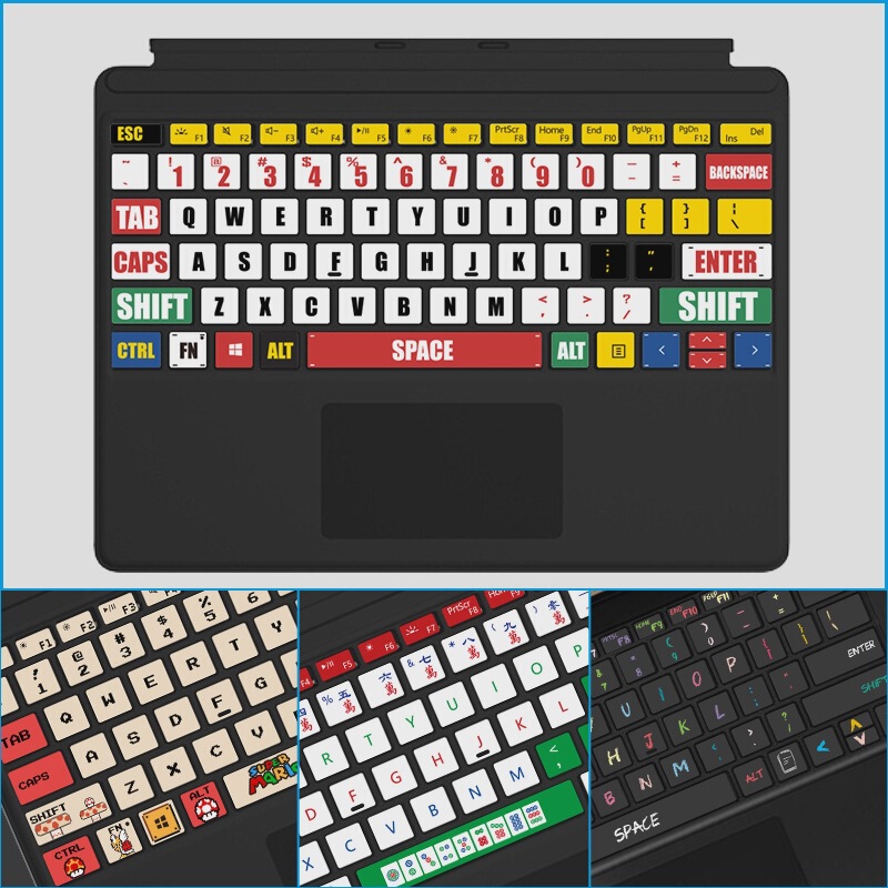 For Microsoft Surface Book Laptop Go1/2Pro 4/5/6/7/8/9/X Keyboard Sticker 3