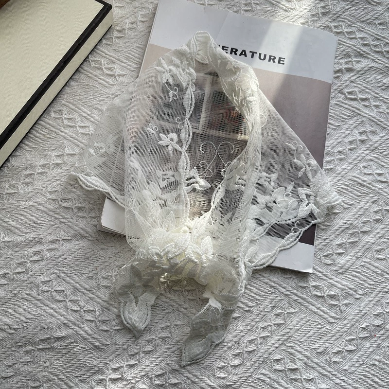 Южнокорейский летний товар, повязка на голову, тонкий кружевной платок, французский стиль