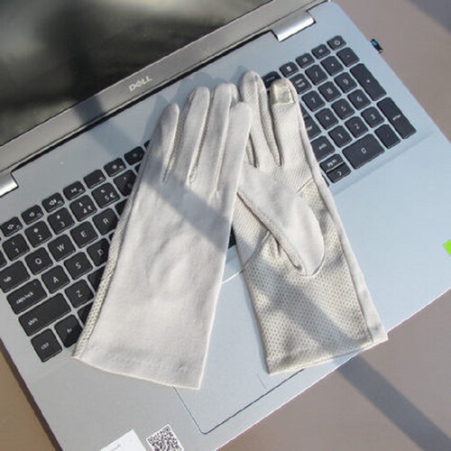Women's Summer Sun Protection tie-dye Riding Cooling UV Protection Plain Cotton Gloves Short Finger Breathable Sun Protection Gloves