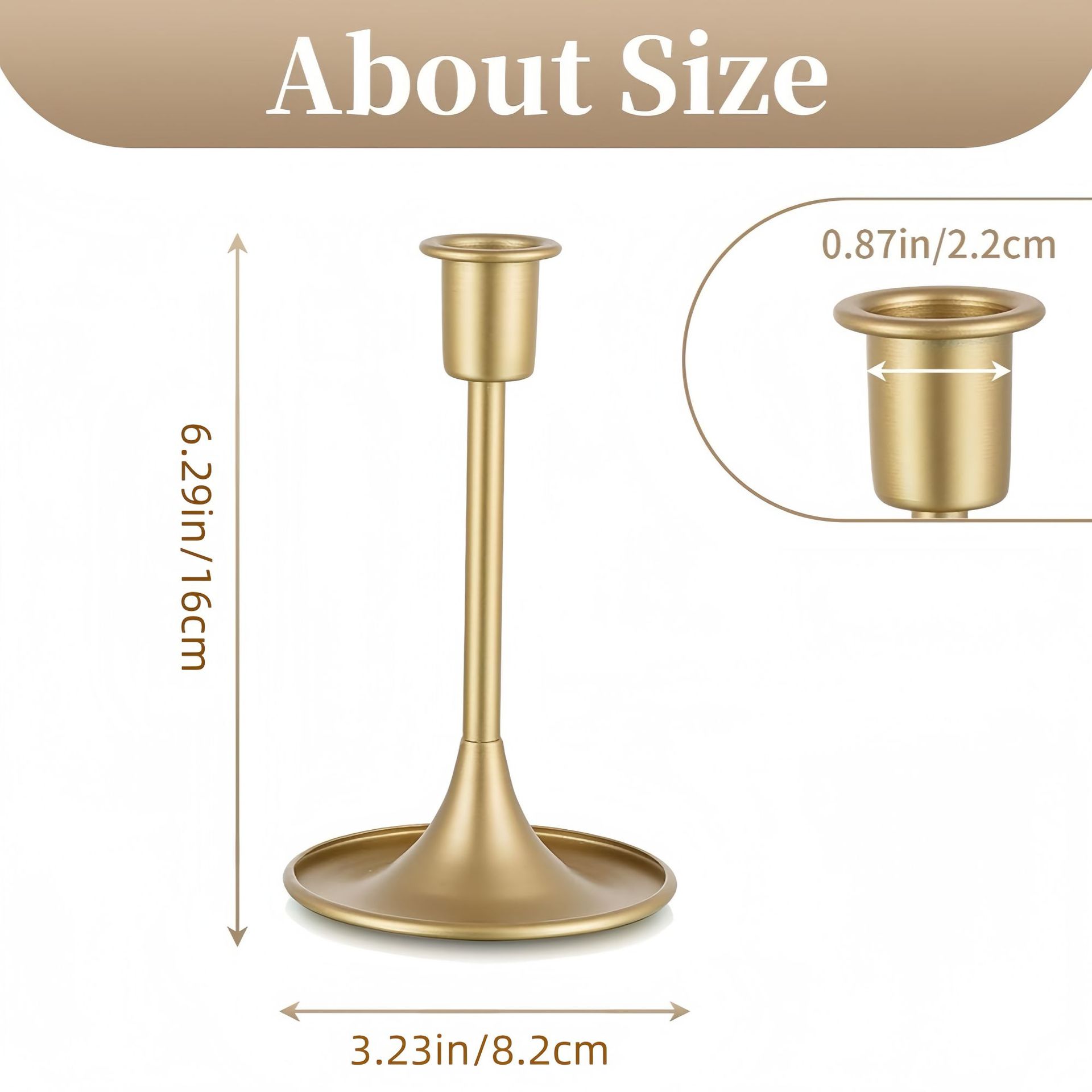 Fábrica directa transfronteriza altavoces europeos retro dorados mesa de comedor romántica decoración de cena a la luz de velas