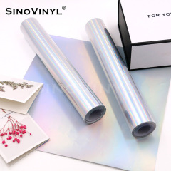 Xinlang Bright Surface Electroplated Laser Film Engraving Paper Glittering Gold and Silver Rainbow Advertising Engraving Paper Fantasy Computer Carved Film