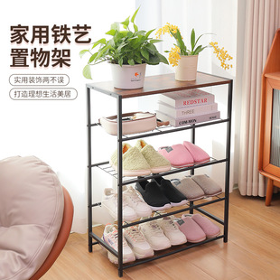 shoe rack multi-layer simple wrought iron shoe rack shoe cabinet home aisle door storage rack high-value storage rack