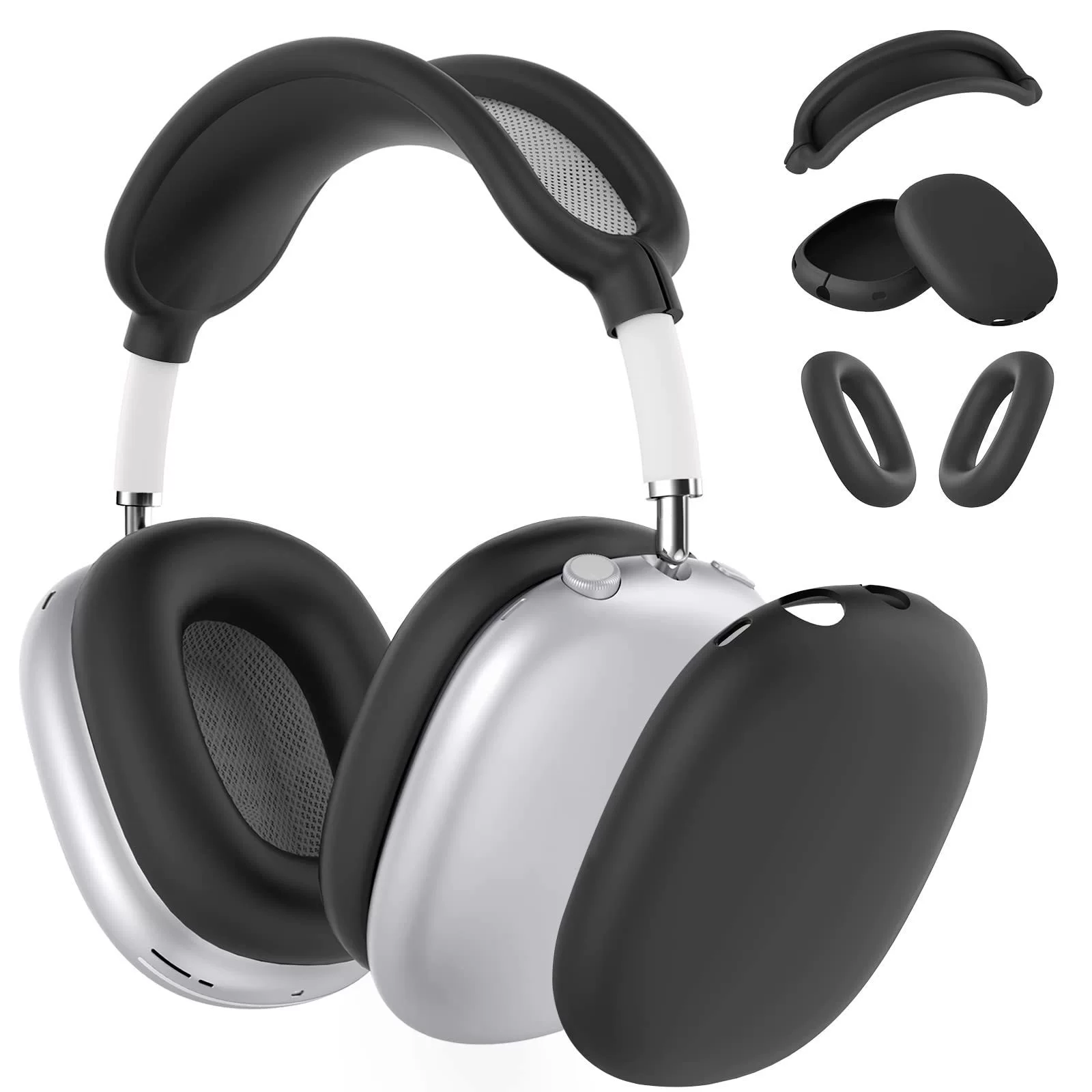 Xihop силиконовый чехол для AirPods Max — 360° защита от падения, совместим с Apple, множество цветов
