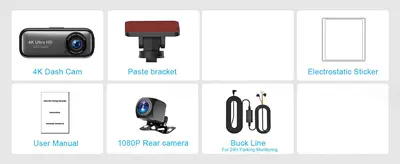 Driving recorder Dash Cam with Wifi - v26c-cardless-step-down-line-parking-monitoring