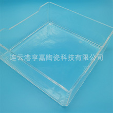 现货   快速发货 330*330*120mm  方缸 耐高温透明石英匣钵坩埚