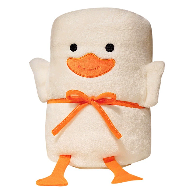 Одеяло хранения кондиционирования воздуха одеяла ворсины офиса одеяла крена плюша утки мультфильма одиночное