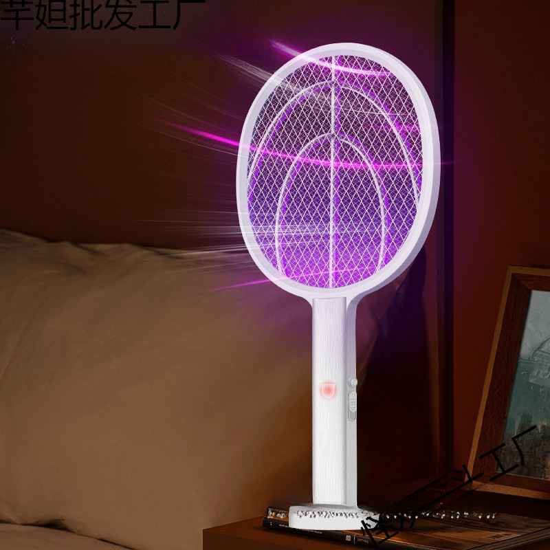 充电式家用电蚊拍手持手拿灭打拍电苍蝇拍电纹文子点蛟啪怕器