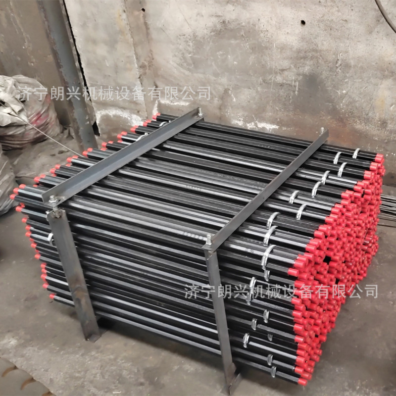 B22六棱中空钻杆 隧道打孔用风钻杆 矿山隧道探水探瓦斯用