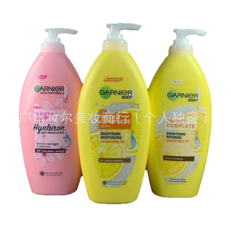 In-Stock Thai Version Garnier 337 Lemon Vc Niacinamide Body Lotion Garnier Hydrating Brightening Moisturizing Repair