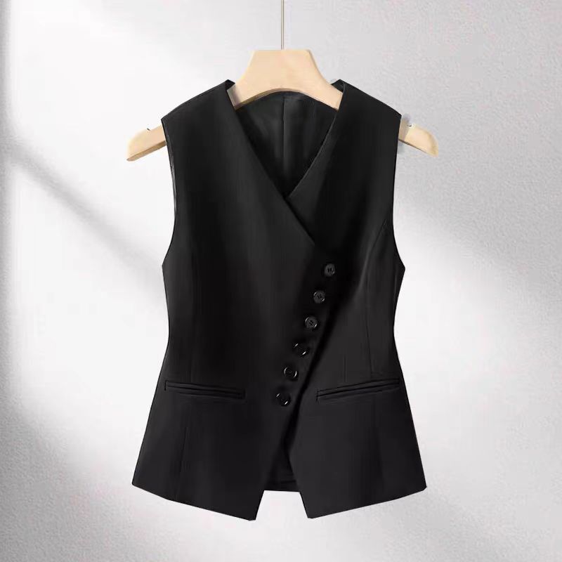 Qadın üçün qolsuz jilet, beli bağlanan nazik model