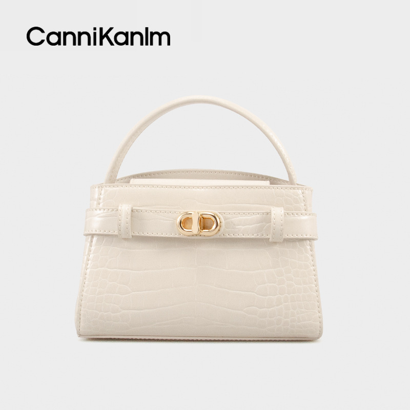 CanniKanlm Exquisite small size Portable Kelly Bag Women's 2025 New High-end All-match Shoulder Crossbody Bag