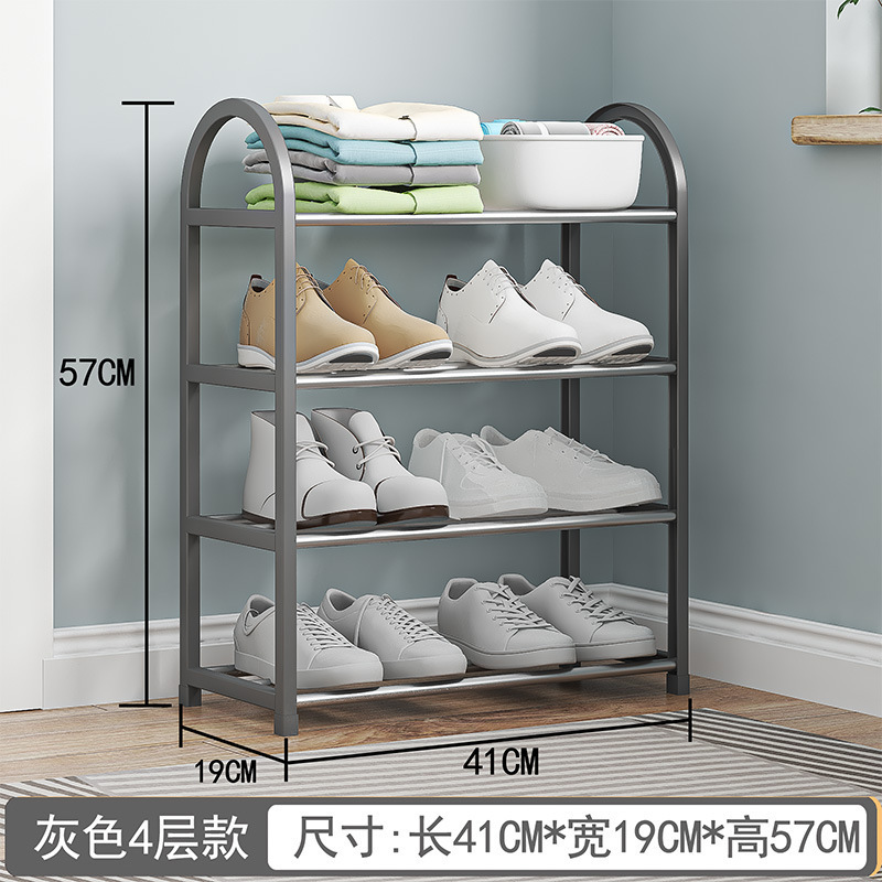 Filipinas Venta caliente simple multi-capa de acero tubo Zapatero estudiante dormitorio pequeño Zapatero gabinete de zapatos niños zapato estante de almacenamiento
