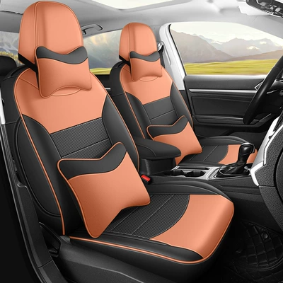 seasons universal seat cover — Modelə uyğun (Original) oturacaq örtükləri - black-to-orange-vocular-polo-special-deluxe-edition-volkswagen-polo
