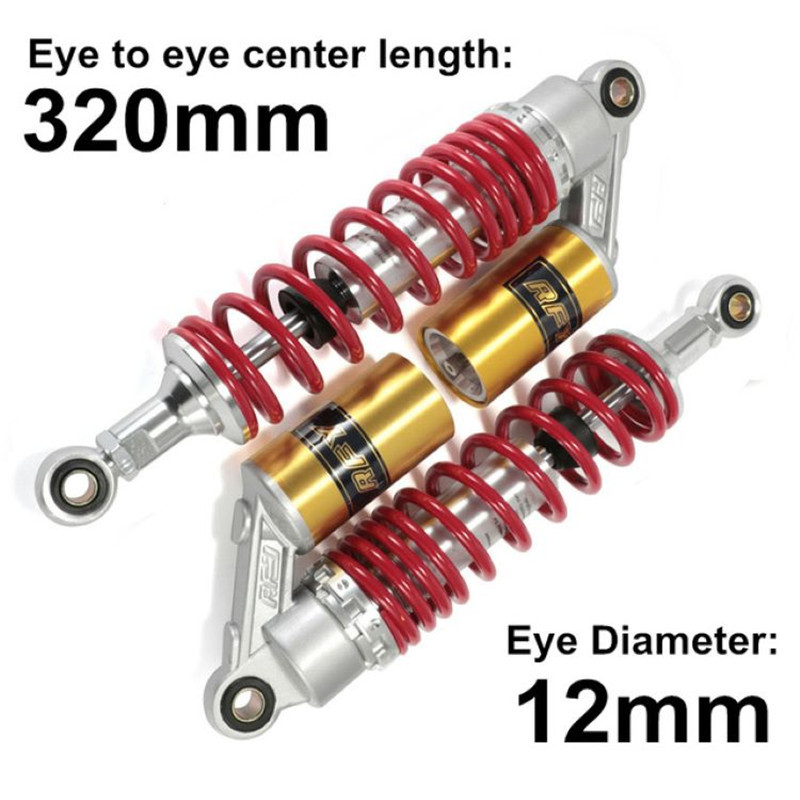 RFY universal 320mm motorcycle real airbag shock absorber suitable for CG125GN125 motorcycle shock absorber