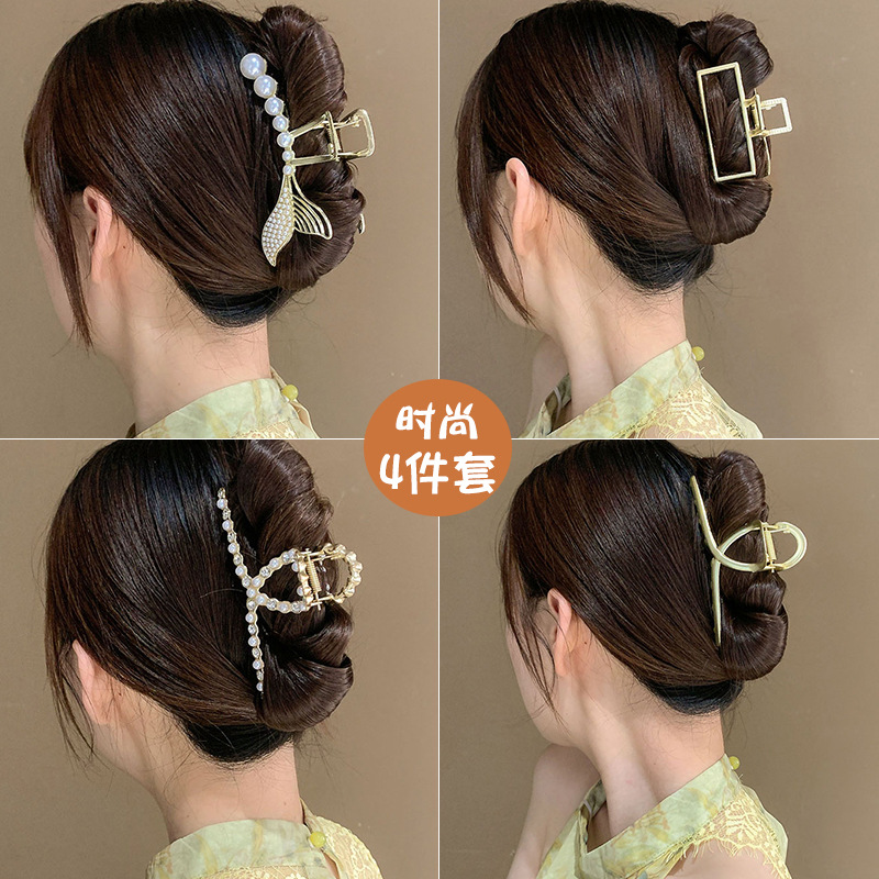 Clip de metal de alta calidad, en la parte posterior de la cabeza, horquilla grande para la cabeza, horquilla para niños, horquilla nueva horquilla 2025, pinza de tiburón