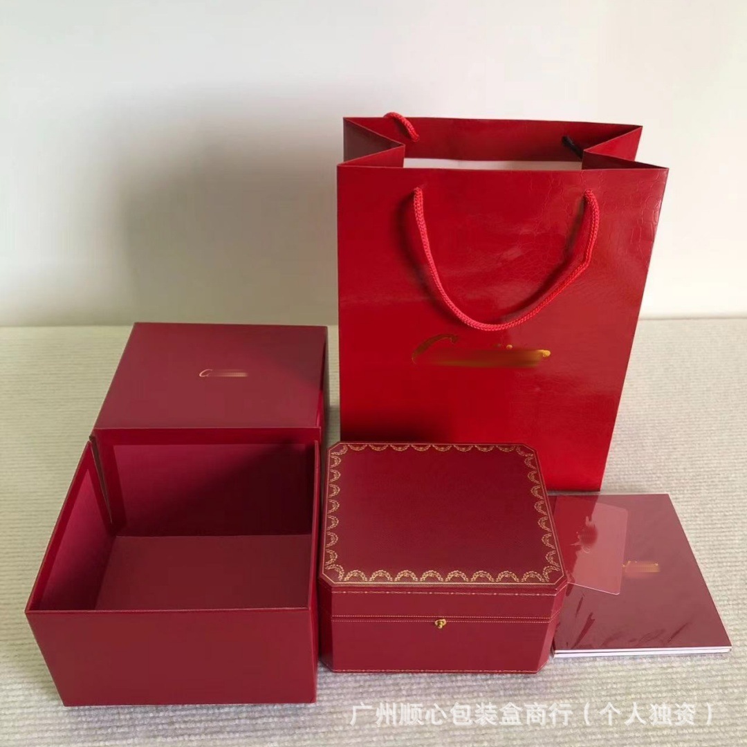 Card Watch Box Red Storage Box Quartz Mechanical Watch Packaging Box Card Home Display Box Ya Home Watch Box