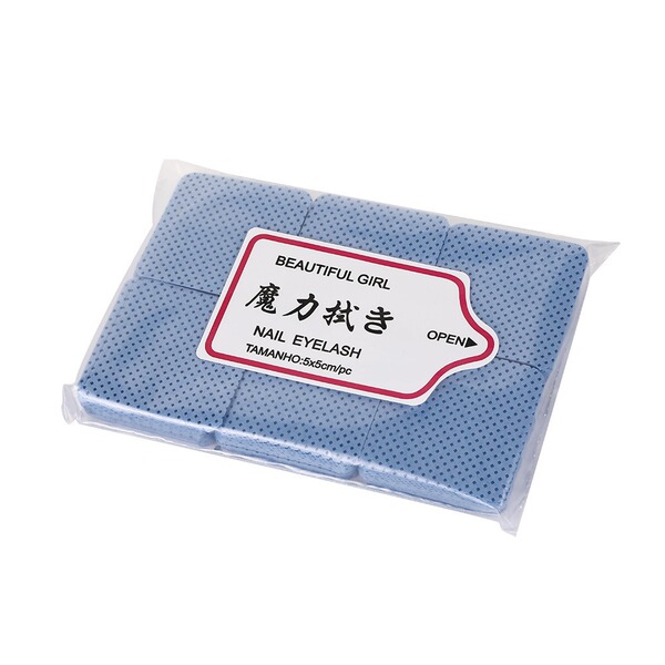 Colored manicure magic cotton wipes to clean nails and eyelashes…