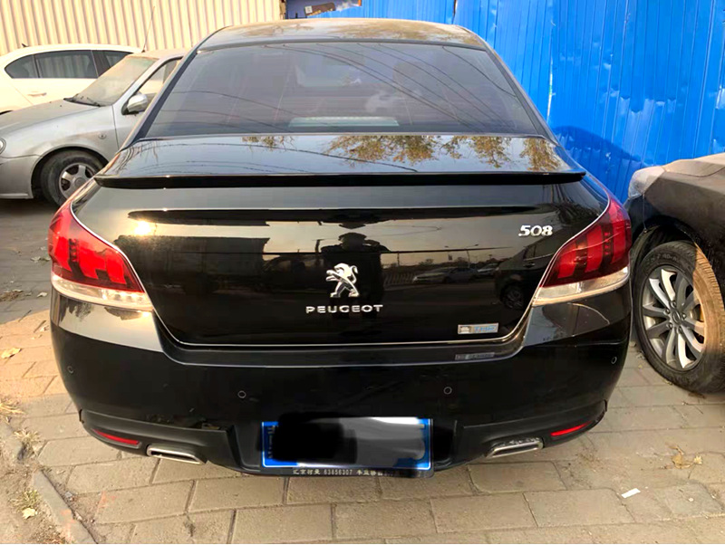Suitable for 2011-2017 Peugeot 508 Rear Wing Logo 508 Modification Special Punch-Free Paint Pressure Rear Wing