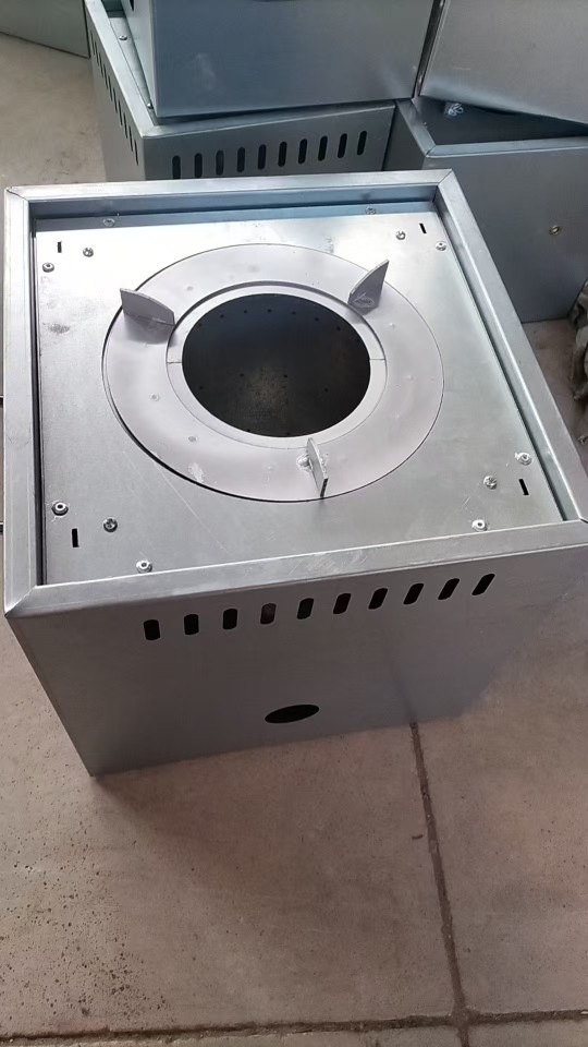 户外露营气化炉带风机无烟做饭烧水炉不锈钢碳钢无烟