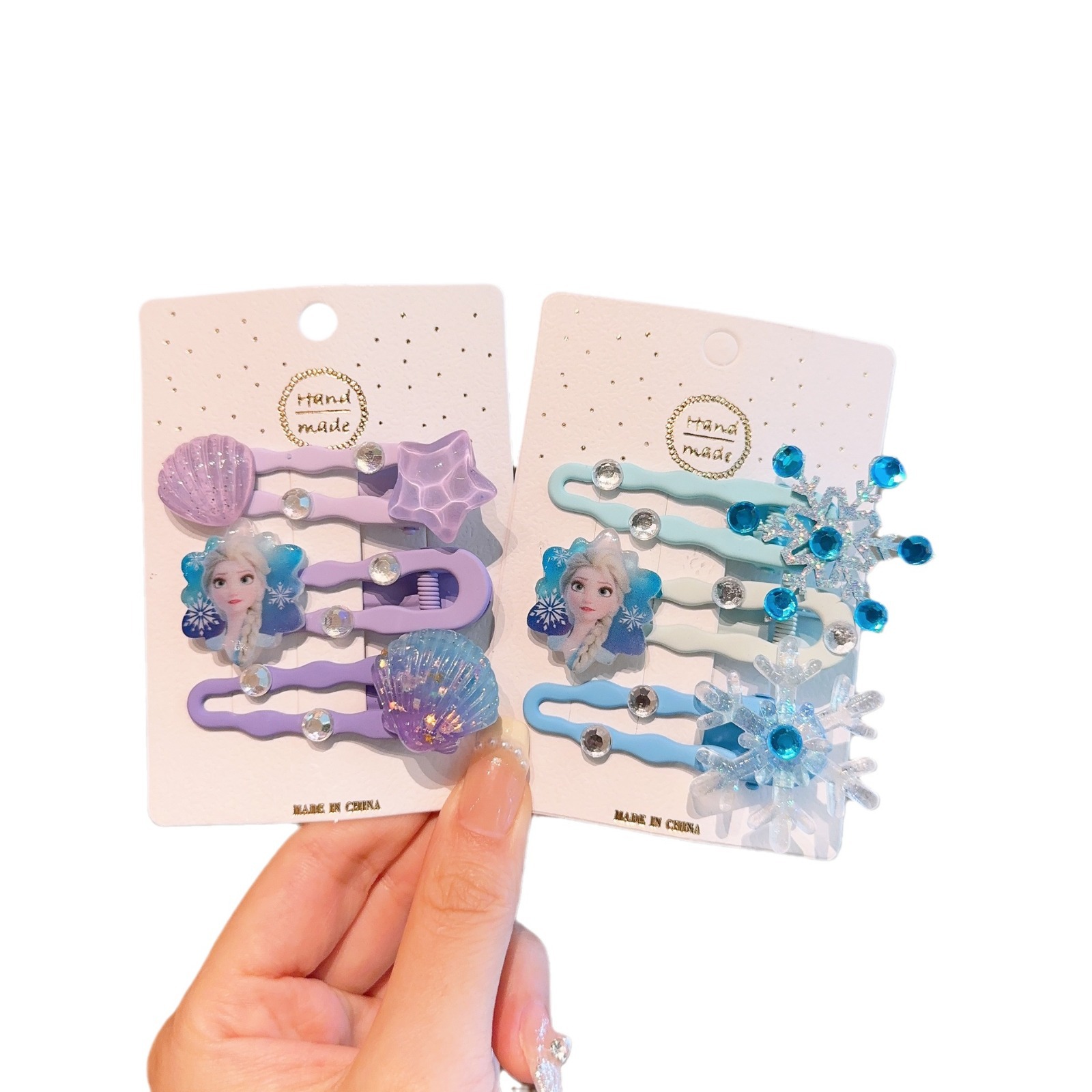 Nueva princesa Aisha clip de pelo para niños clip de pelo helado y nieve clips de pelo para niñas princesa viento lindos joyas para el pelo