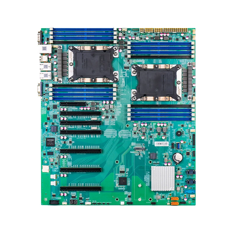 Серверная/рабочая станция материнская плата LGA3647 с двойным каналом, поддержка четырёх GPU, бенчмарк ультрамикро X11DPG-QT