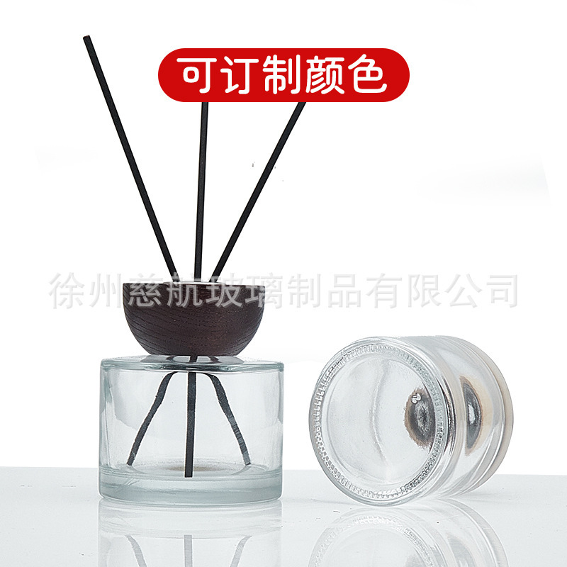 圆柱香薰瓶28牙口100ml200ml晶白料玻璃瓶香水瓶经典高颜值香水瓶|undefined