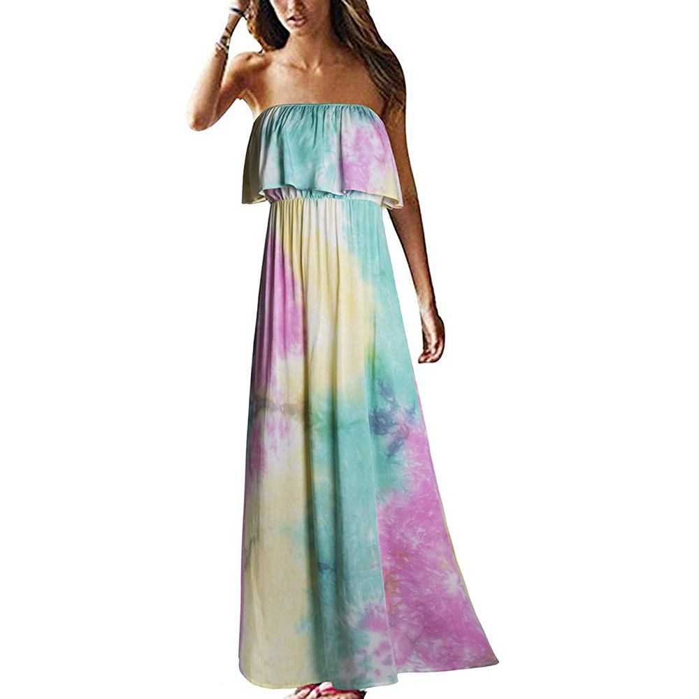2024 Europa und USA Frühling und Sommer Neues Damenkleid mit Print, Ärmellos, Freizeitkleid für den Strand – Detail 19