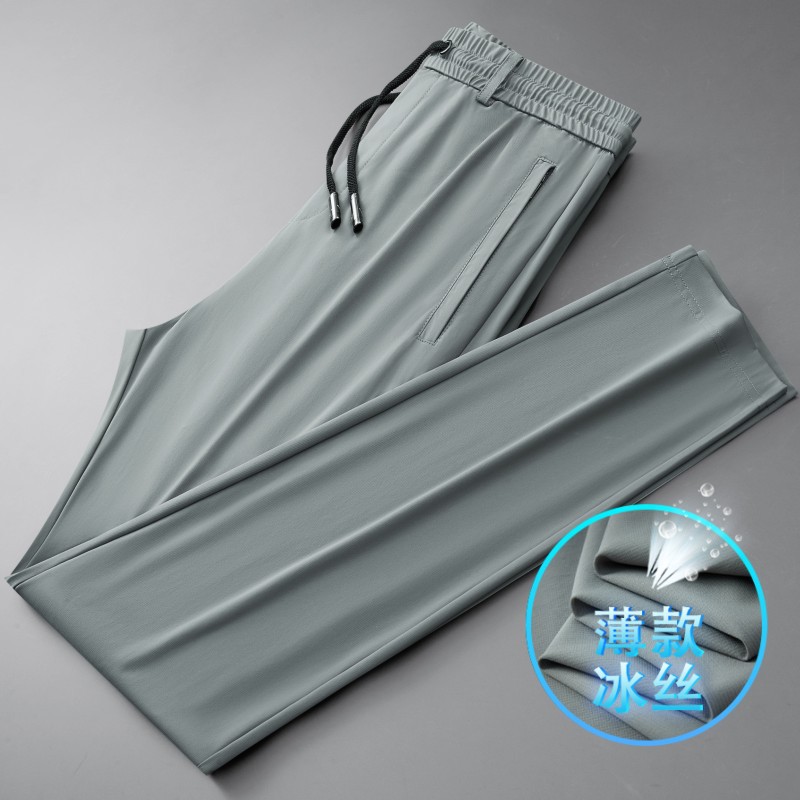 高級メンズカジュアルパンツ 秋冬 中年男性用パンツ 伸縮性ウエスト スポーツパンツ メンズストレートパンツ 裏起毛 メンズコットンスウェットパンツ