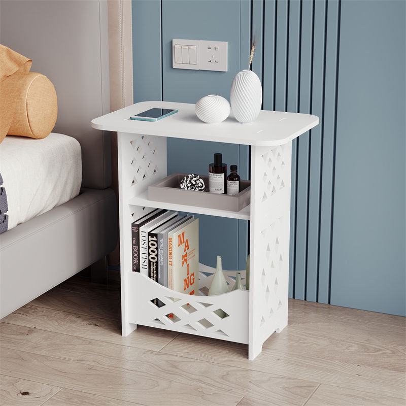 Bedside Table Simple Mini Coffee Table Sofa Side Table Small Bedroom Bedside Table Home Storage and Organization Dormitory