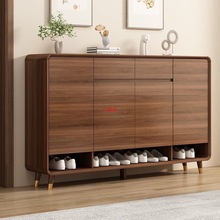 全实木鞋柜家用门口外楼道走廊柜室内入户玄关柜新款2024爆款鞋架