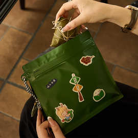 2025端午铝箔包装袋粽子咸鸭蛋端午节贴纸手拎袋铝箔袋