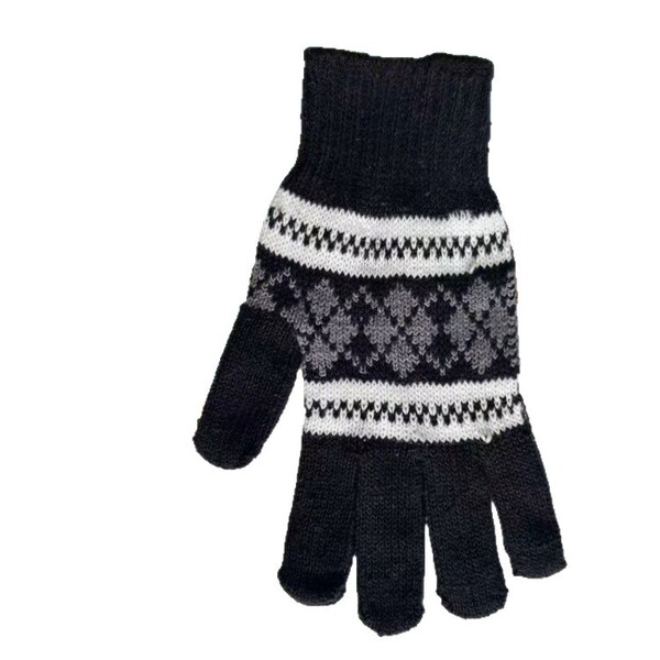 keep warm knitted demi-season gloves