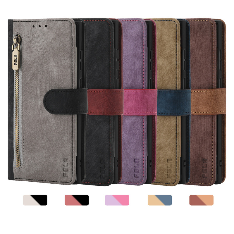 Card-Insertable Skin-Feel Leather Case Suitable for Samsung S26Ultra Phone Case A27 with S23Plus Anti-Theft Swipe Holder Card-Insertable Skin-Feel Leather Case Suitable for Samsung S26Ultra Phone Case A27 with S23Plus Anti-Theft Swipe Holder
