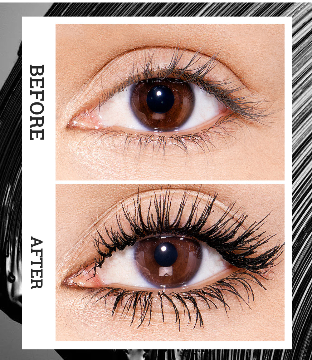 Cross-border makeup, thick and natural, curling mascara, waterproof, sweat-proof, non-smudge, long-lasting eyelash base cream, slender and long undefined