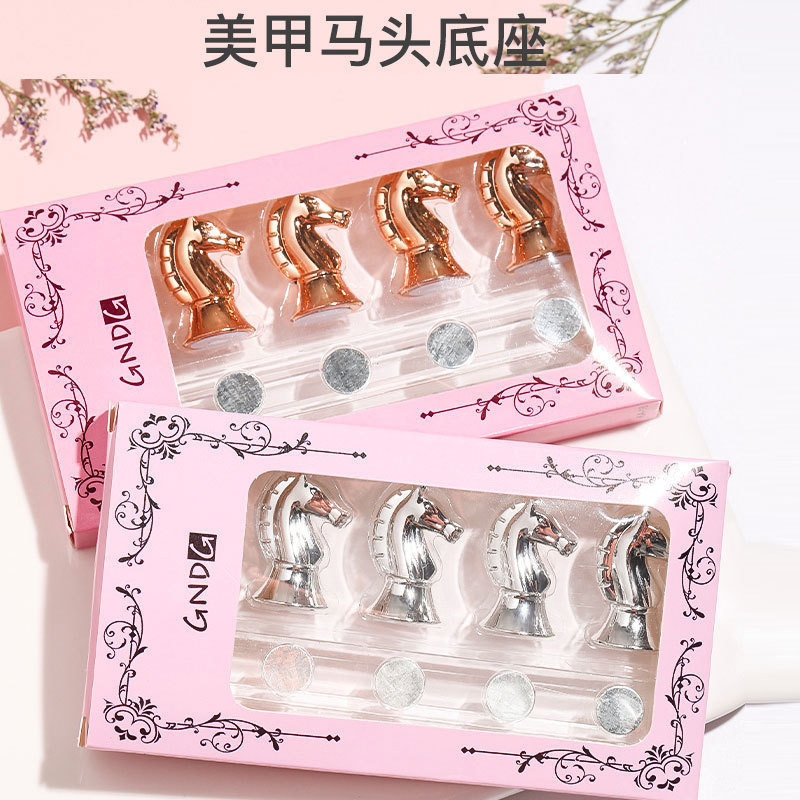 Nail chess practice stand horse head chess practice base chessboard nail holder magnet acrylic strip display stand