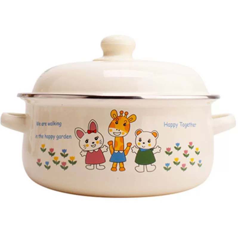 Lard enamel basin food grade thickened oil tank high temperature resistant large capacity meat oil kitchen household use can be stored in refrigerator