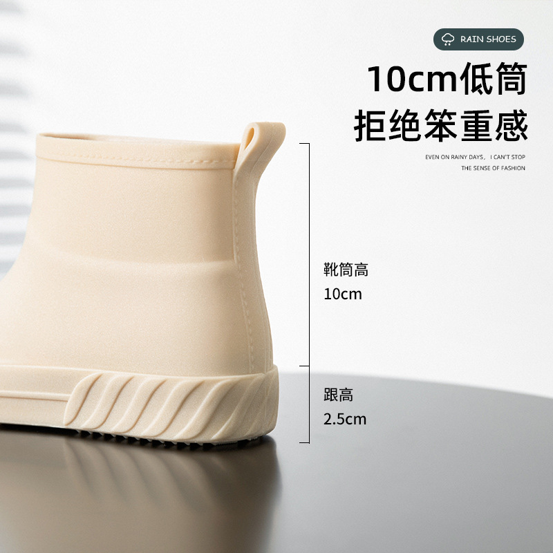 Botas de Lluvia Estilo Japonés Aogushiden para Mujer, Verano 2026, Nuevas, Modernas, Cortas, Ligeras, de Goma